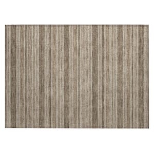 Chantille ACN531 Taupe 1 ft. 8 in. x 2 ft. 6 in. Machine Washable Indoor/Outdoor Geometric Area Rug