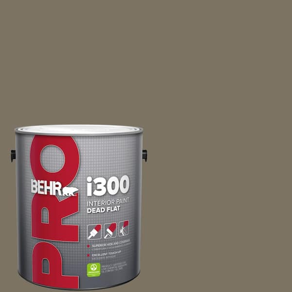 BEHR PRO 1 Gal. #N320-6A Ash Brown Dead Flat Interior Paint