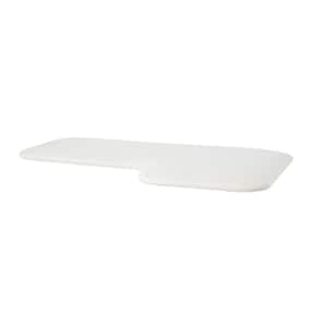 32 in. L-Shaped Replacement Cushion Shower Seat Top only, Left-Handed