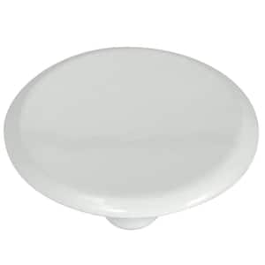 Modern Standards 1-1/2 in. White Round Cabinet Knob