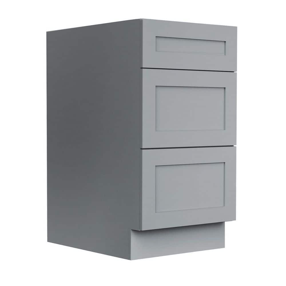 18 in W x 24 in D x 34 in H in Gray Plywood Assemble Under Kitchen Cabinet with 3 Drawer price history on PriceWatchPro