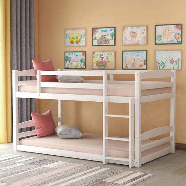 Quality Twin Over Bunk Bed, Floor Bunk Beds
