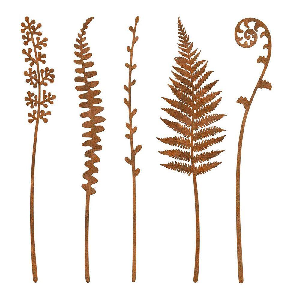 Decorative Metal Flower Garden Stakes - Set of 5 Outdoor Yard & Plant Art price history on PriceWatchPro
