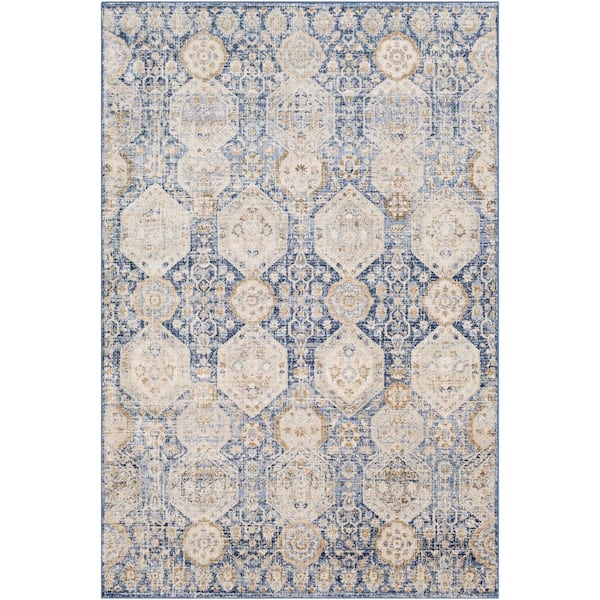 Livabliss Arlene Blue 5 ft. 3 in. x 7 ft. 3 in. Oriental Area Rug