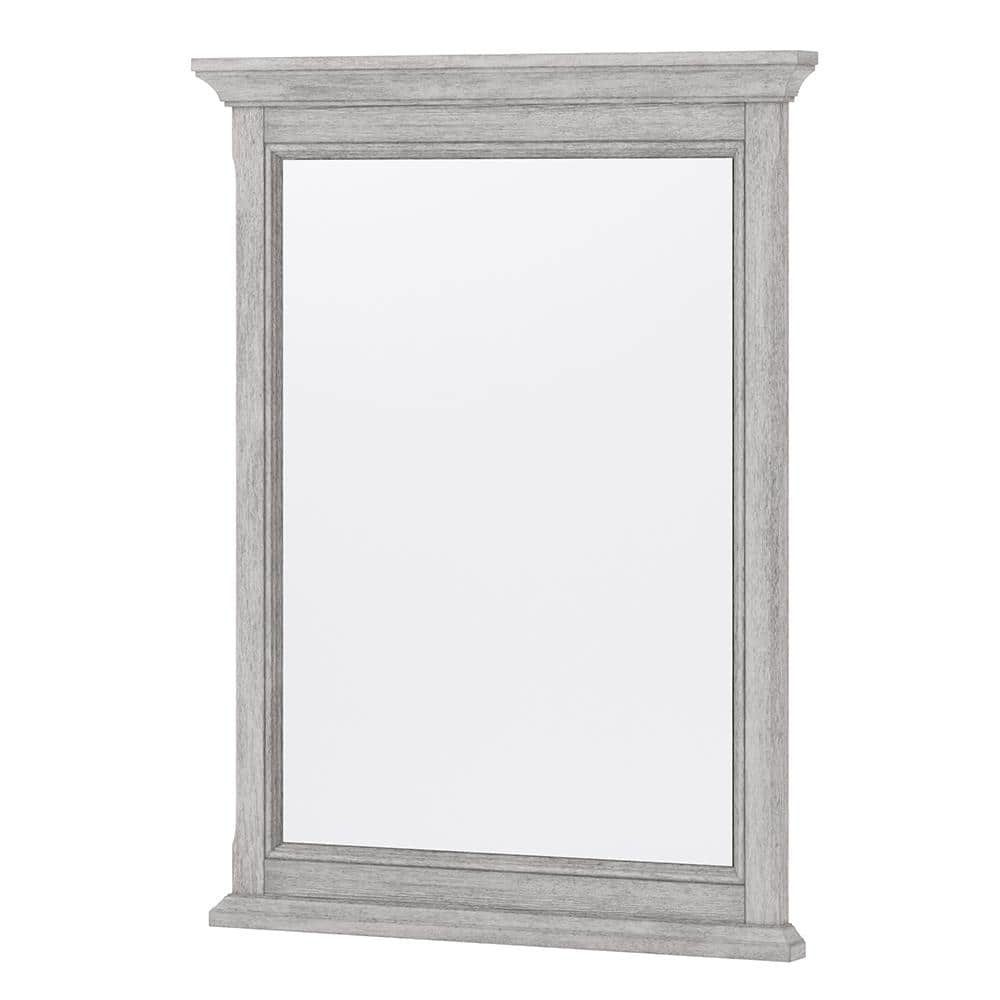 Ellery 24 in. W x 32 in. H Rectangular Framed Wall Hung Bathroom Vanity Mirror in Vintage Grey price history on PriceWatchPro