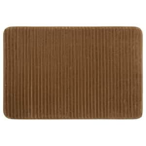 Roswell 17 in. x 24 in. Acorn Polyester Machine Washable Bath Mat