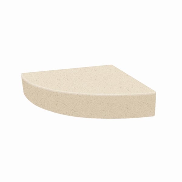 Transolid Studio 14 in. x 14 in. Solid Surface Corner Shower Seat