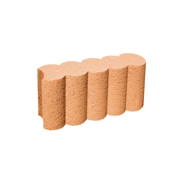 Tileco 11-1/2 in. Rose Concrete Cylinder Garden Edging