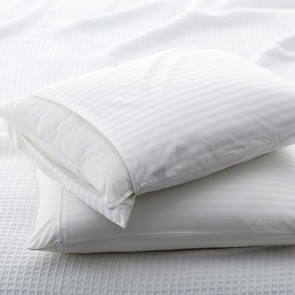 The Company Store Legends Luxury Royal Damask Stripe Sateen King Pillow Protector