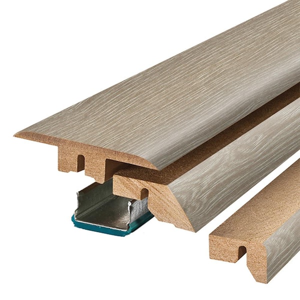 PERFORMANCE ACCESSORIES Larkmead 0.75 in. T x 2.37 in. W x 78.7 in. L Textured Wood Look Laminate Moulding/Trim 4 in 1 Molding