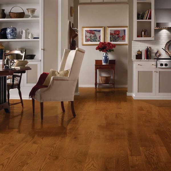 American Home Gunstock Oak 3/4 in. T x 5 in. W Smooth Solid Hardwood Flooring (23.5 sq.ft./ctn)