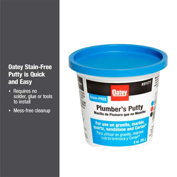 Oatey Stain-Free White Plumbers Putty