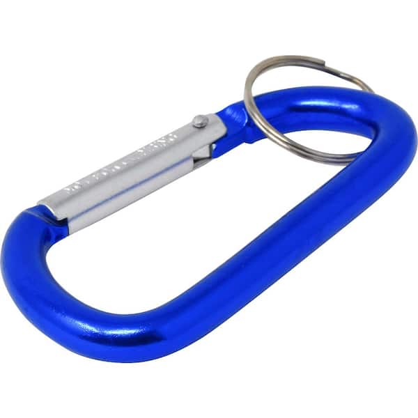 Hillman Large Metal Carabiner with Key Ring 701287 - The Home Depot