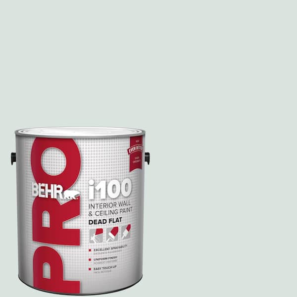 BEHR PRO 1 gal. #N430-1 Mountain Peak White Dead Flat Interior Paint
