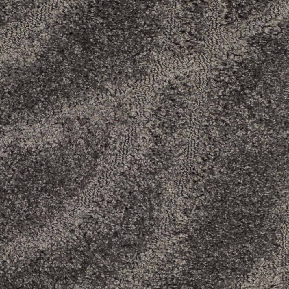 Gray Synthetic Shag Runner Rug, 2'3" x 9'