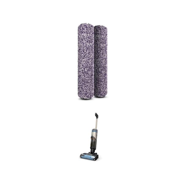 HydroVac Anti-Microbial Brushroll (2-Pack) and MessMaster 3-in-1 Cordless Stick Vacuum for Hard Floor and Rugs Combo