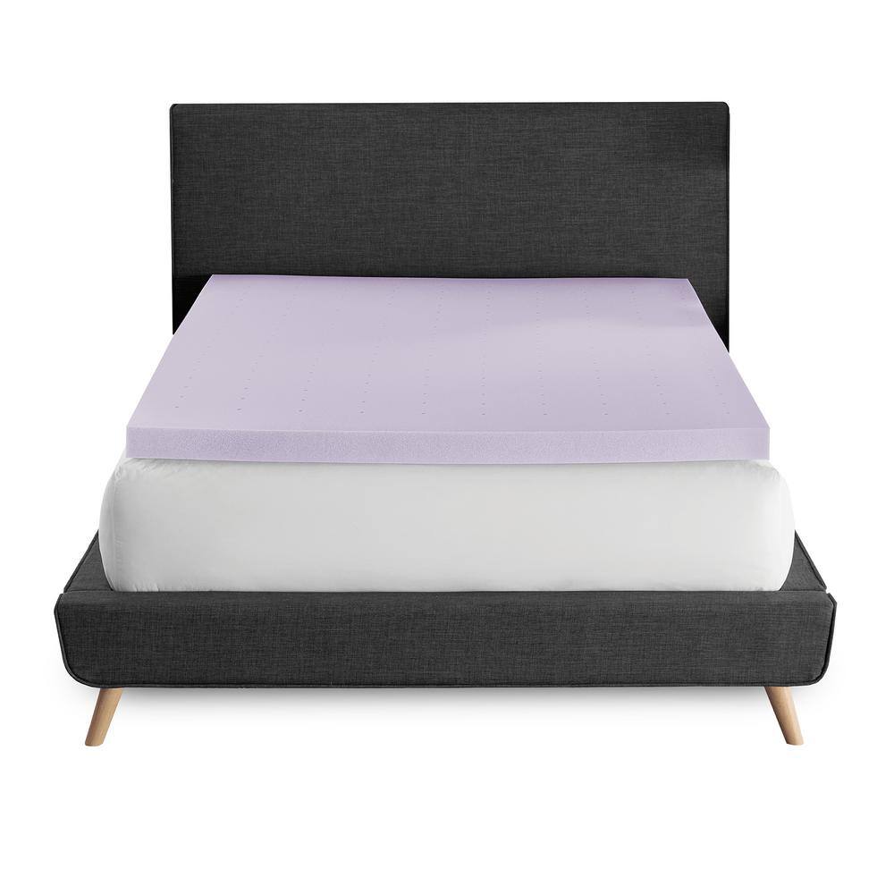 Lavender Scented Twin XL Memory Foam Mattress Topper