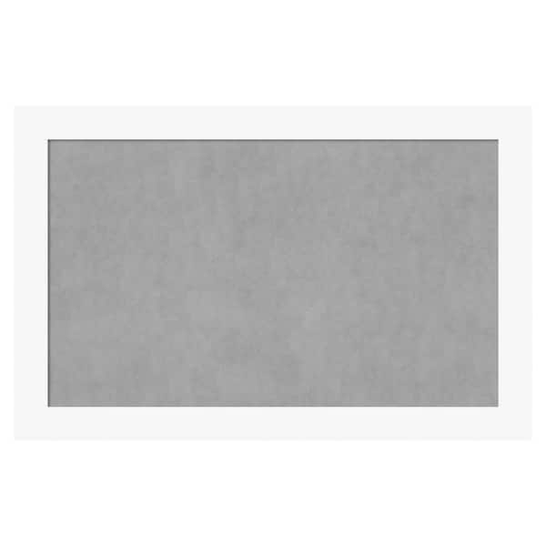 Basic White 45 in. x 29 in. Framed Magnetic Board