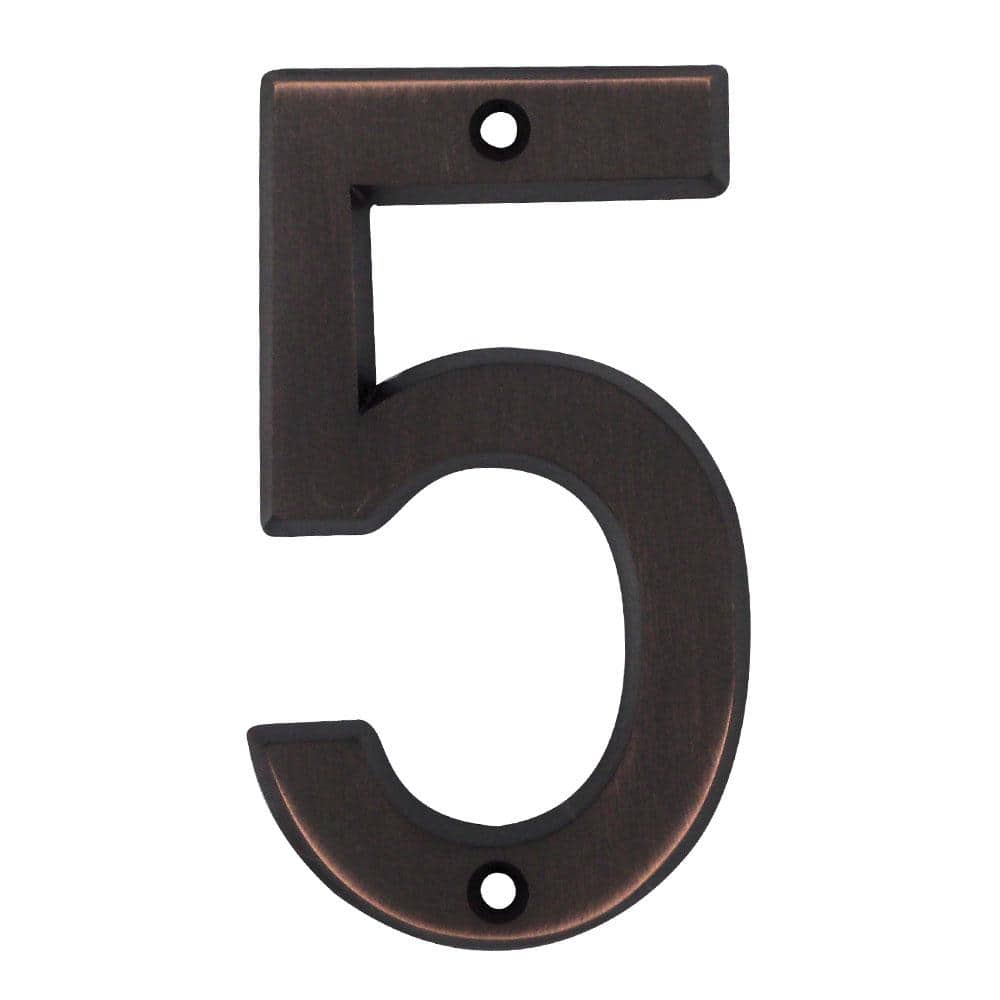 6 in. Aged Bronze Screw On House Number 5 price history on PriceWatchPro