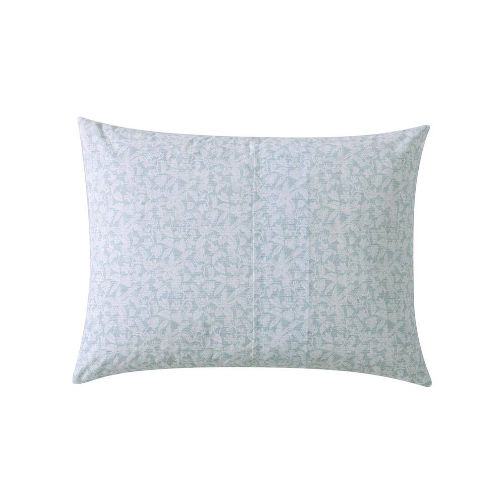 Koya Bay Blue Cotton Queen Duvet Cover Set with Shams