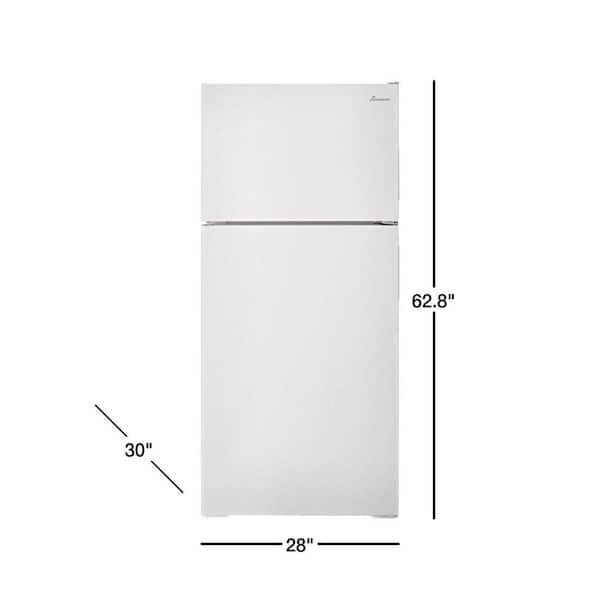 AMANA 28-inch Top-Freezer Refrigerator with Dairy Bin - White - ART104TFDW