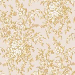Picardie Pale Gold Removable Wallpaper