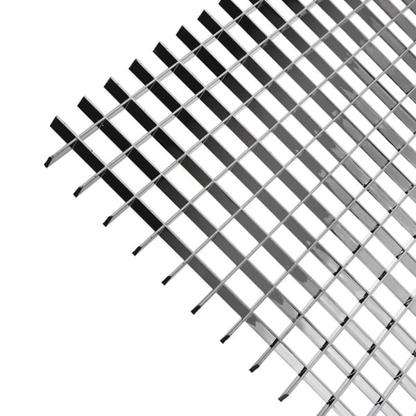 24 in. x 48 in. Silver Metallic Lighting Louver (5-Pack)