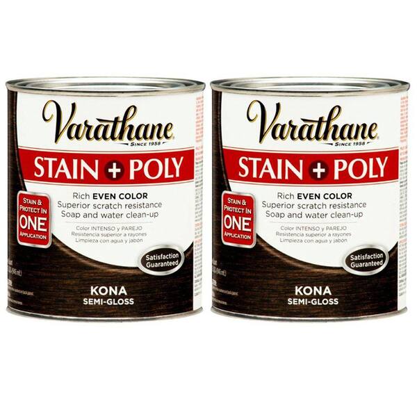Varathane 1 Qt. Kona Wood Stain and Polyurethane (2-Pack)-DISCONTINUED