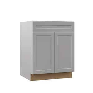 Designer Series Melvern Assembled 27x34.5x23.75 in. Base Kitchen Cabinet in Heron Gray