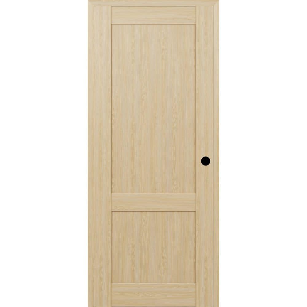 Shaker 2 Panel N DIY-Friendly 24 in. х 80 in. Left-Hand Loire Ash Composite Wood Single Prehung Interior Door price history on PriceWatchPro