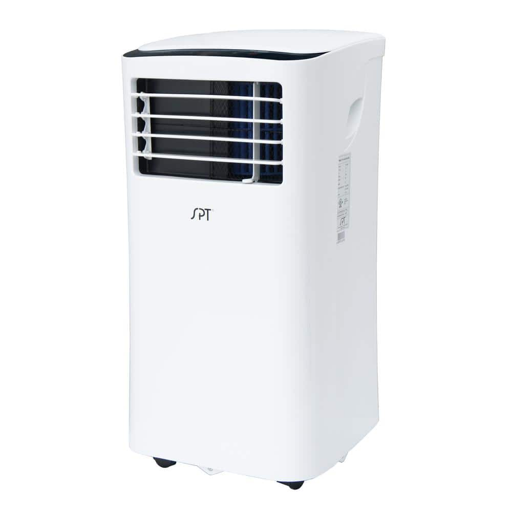 EQK 10,000 BTU Portable Air Conditioner Cools 550 Sq. Ft. with Heater,  Dehumidifier, Remote and Timer in White EAPH10RC1 - The Home Depot