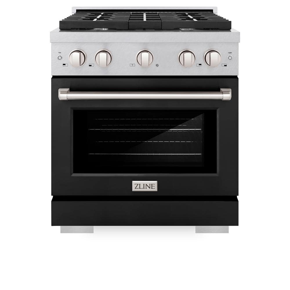 ZLINE Kitchen and Bath 30 in. 4 Burner Freestanding Gas Range ...