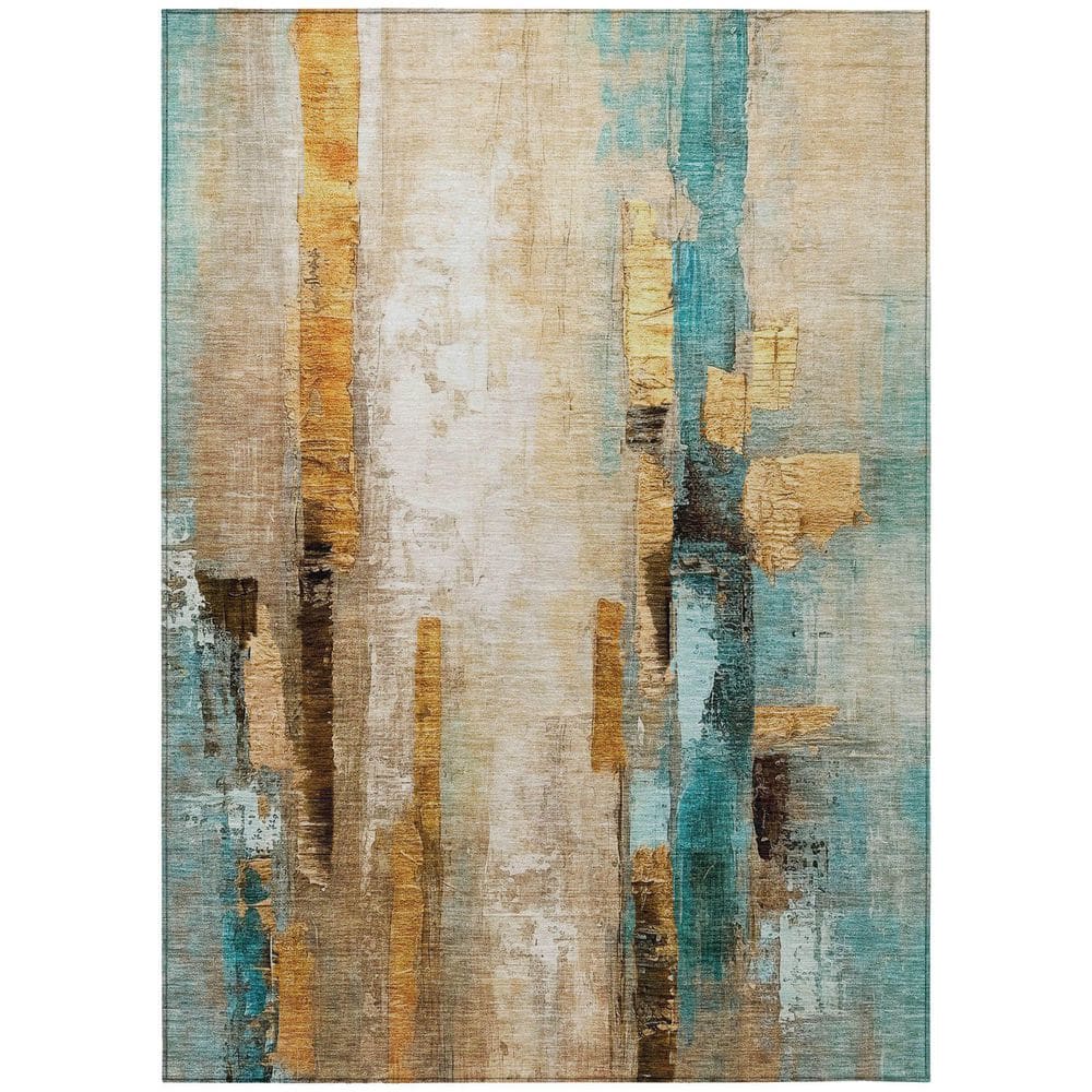 Chantille Machine Washable Indoor/Outdoor Abstract ACN2020 Beige 8 ft. x 10 ft. Area Rug price history on PriceWatchPro