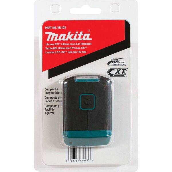 LED Flashlight Charger For Makita ML103 12Volt Max CXT Lithium-Ion Cordless 