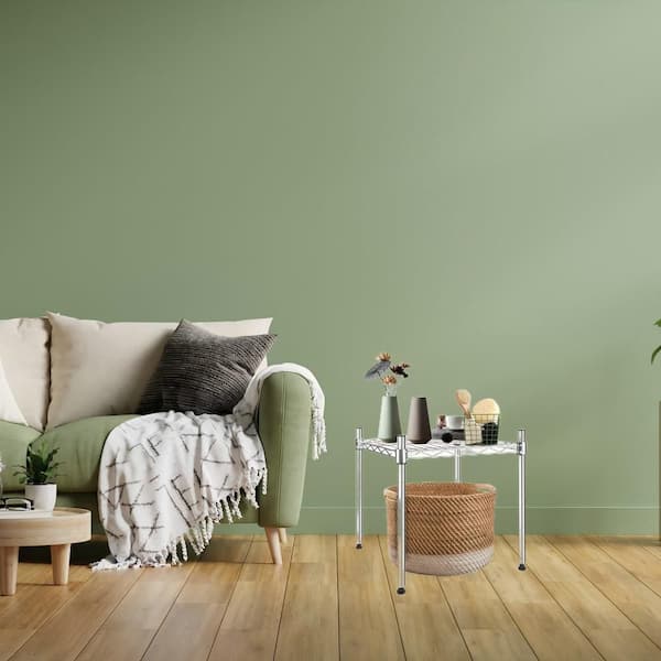 Siavonce 1-Shelf Heavy Duty Shelving Unit, Pantry Organizer Wire Metal Stackable Storage, Chrome