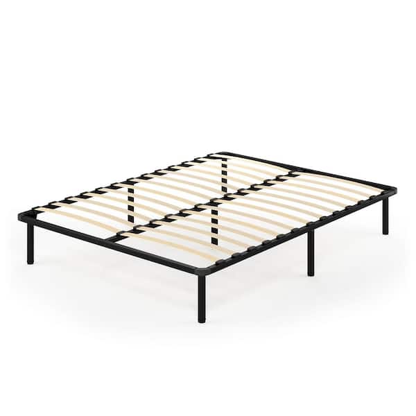 Furinno Cannet Queen Metal Platform Bed, How To Put Slats On Metal Bed Frame