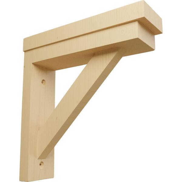 Ekena Millwork 2 1 2 In X 8 3 4 In X 8 1 4 In Alder Traditional Shelf Bracket Bkt02x08x08tral