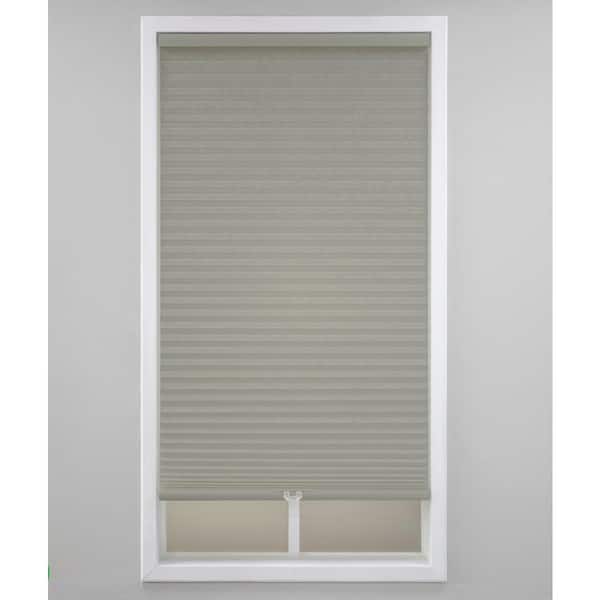 Eclipse Anchor Gray Cordless Light Filtering Polyester Cellular Shades - 24 in. W. x 64 in. L