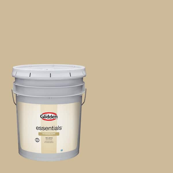 Glidden Essentials 5 gal. PPG1098-4 Spiced Vinegar Semi-Gloss Exterior Paint