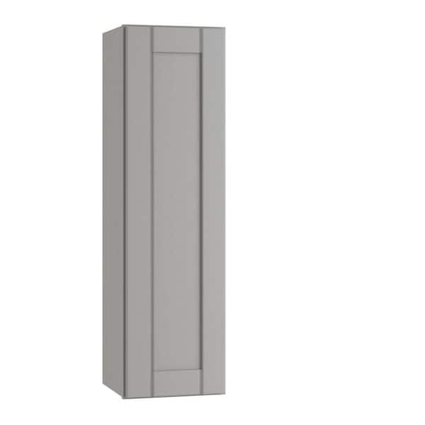 Home Decorators Collection Washington Veiled Gray Plywood Shaker Assembled Wall Kitchen Cabinet Soft Close Left 21 in W x 12 in D x 42 in H