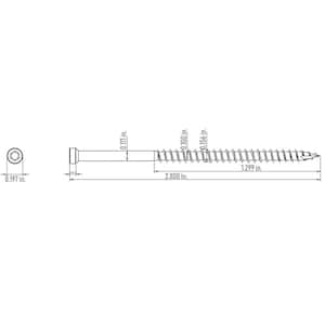 #8 x 2 in. Star Drive Trim-Head Finish Screw (100-per Pack)