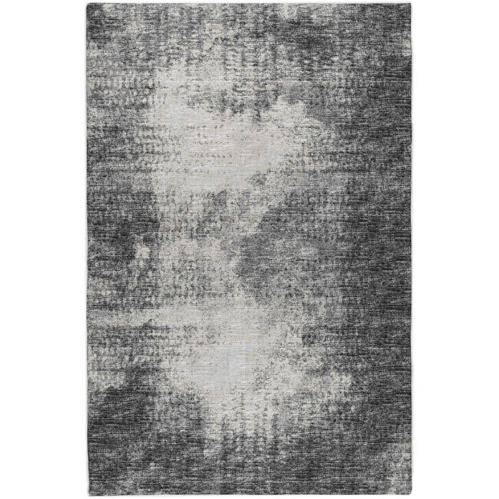 Dream Shag Premium Machine Washable Abstract ADS34 Black 3 ft. x 5 ft. Area Rug price history on PriceWatchPro