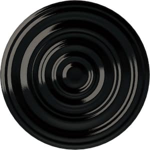 1-1/2 in. x 29-1/8 in. x 29-1/8 in. Polyurethane Carton Smooth Ceiling Moulding, Black Pearl