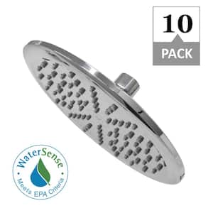 Rainfall Spa 1-Spray with 2 GPM 8 in. Wall Mount Adjustable Fixed Shower Head in Chrome, 10-Pack