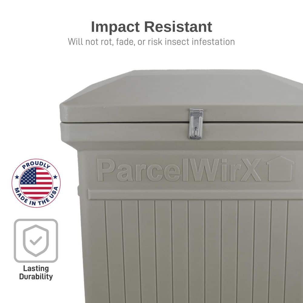 Prestige Pewter Lockable Plastic Package Delivery Box