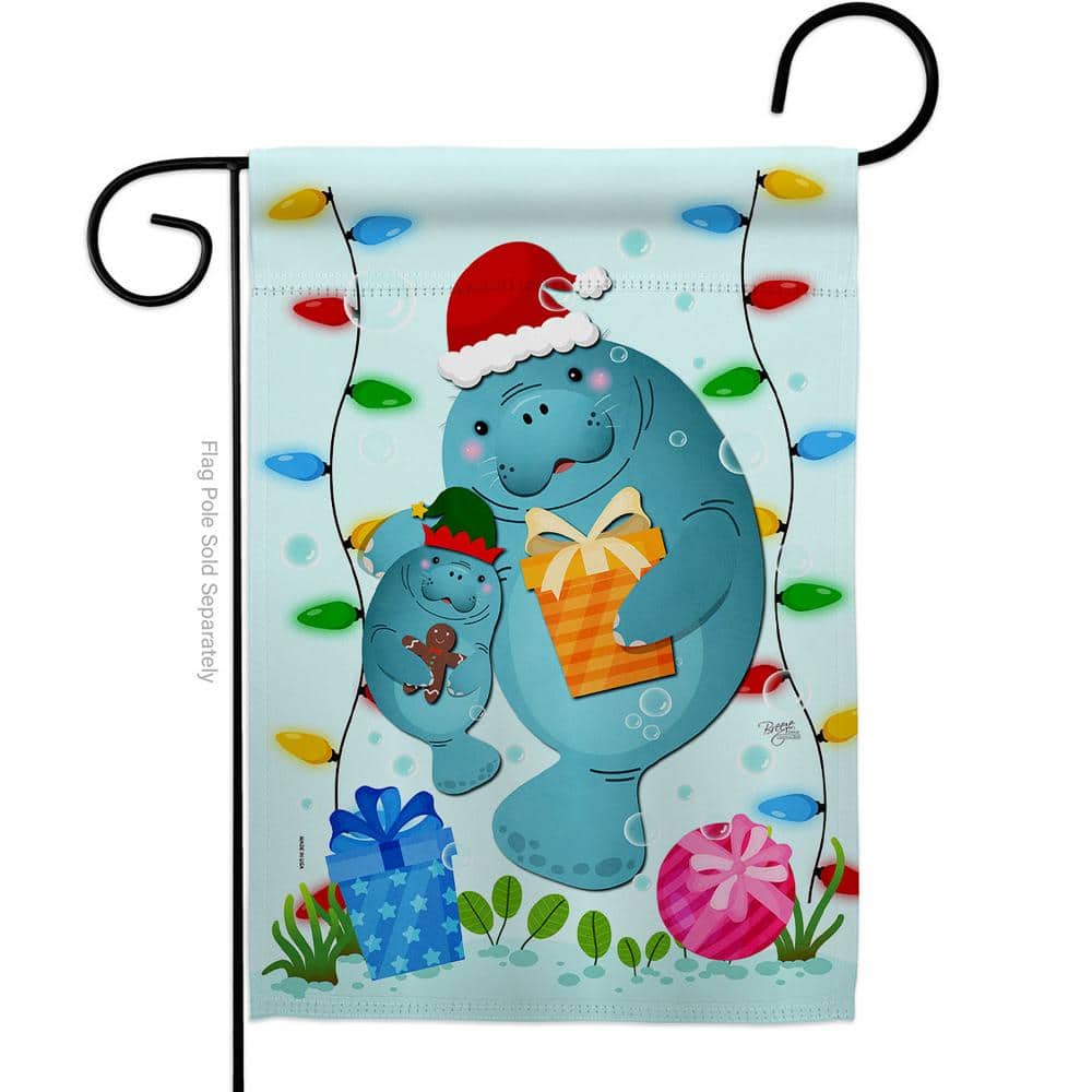 13 in. x 18.5 in. Manattes Christmas Sea Creatures 2-Sided Garden Flag Coastal Decorative Vertical Flags price history on PriceWatchPro