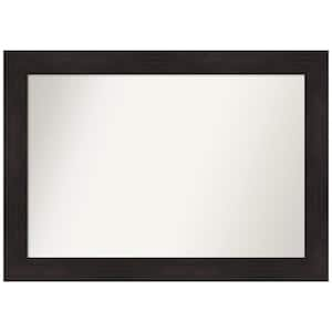 Furniture Espresso 41.5 in. W x 29.5 in. H Non-Beveled Bathroom Wall Mirror in Brown