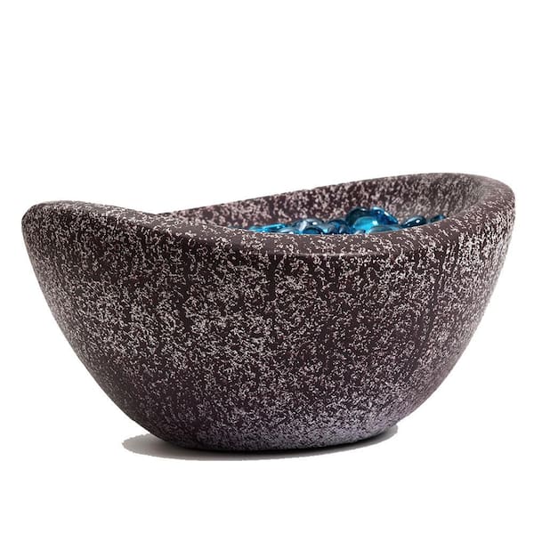 Pink and White Portable Concrete Fire Pit Ethanol Fireplace Smokeless Fire Bowl