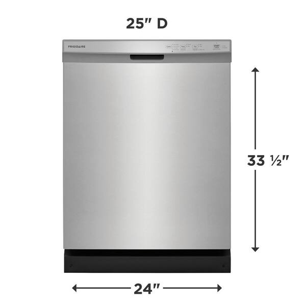 Frigidaire 24 in Front Control Built-In Tall Tub Dishwasher in