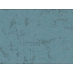 Quimby Teal Faux Concrete Paper Strippable Roll (Covers 75.6 sq. ft.)